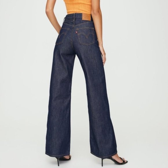 wide leg jeans levis